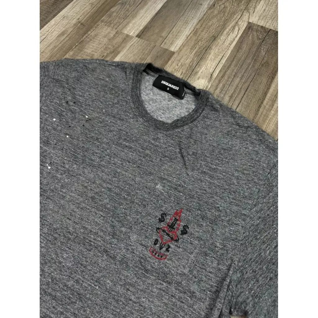 Dsquared2 Short Sleeve T Shirts Dsquared2 Tshirt Size: S Gray