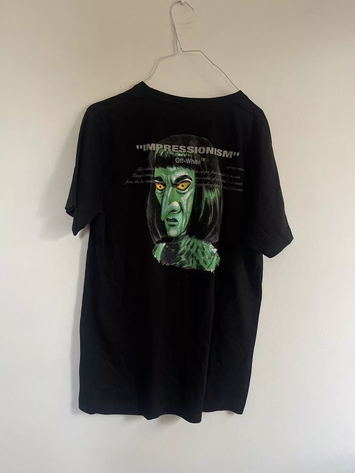 Off-White Short Sleeve T Shirts Off-White Off white Impressionism Vampire TEE Black