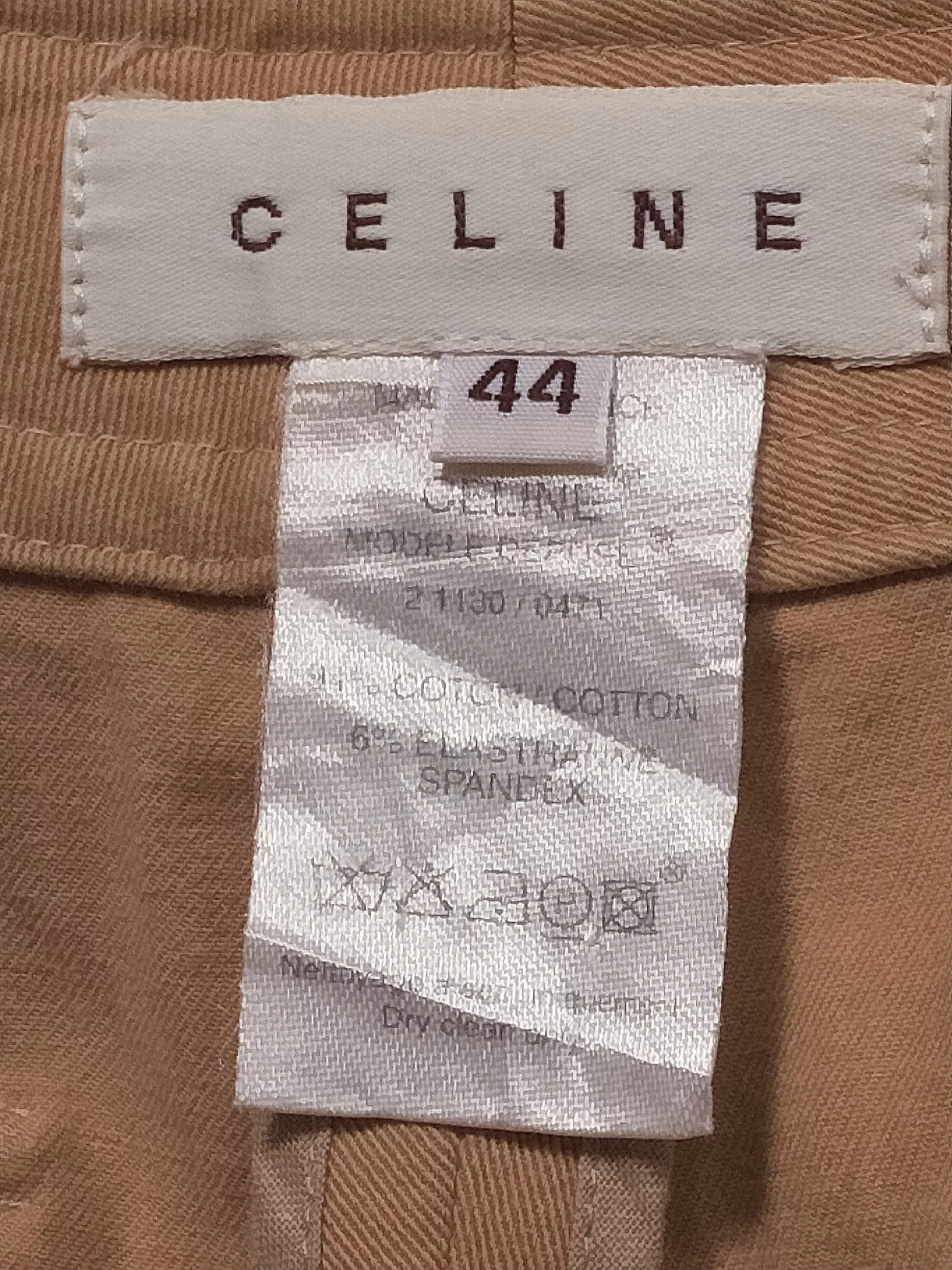 Celine Pants Celine vatigue double pocket Brown
