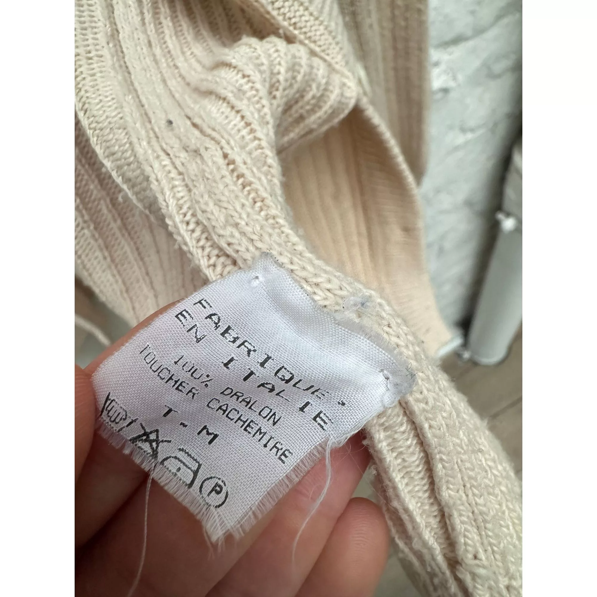 Courreges Sweaters Courreges Beige Knitted Cardigan