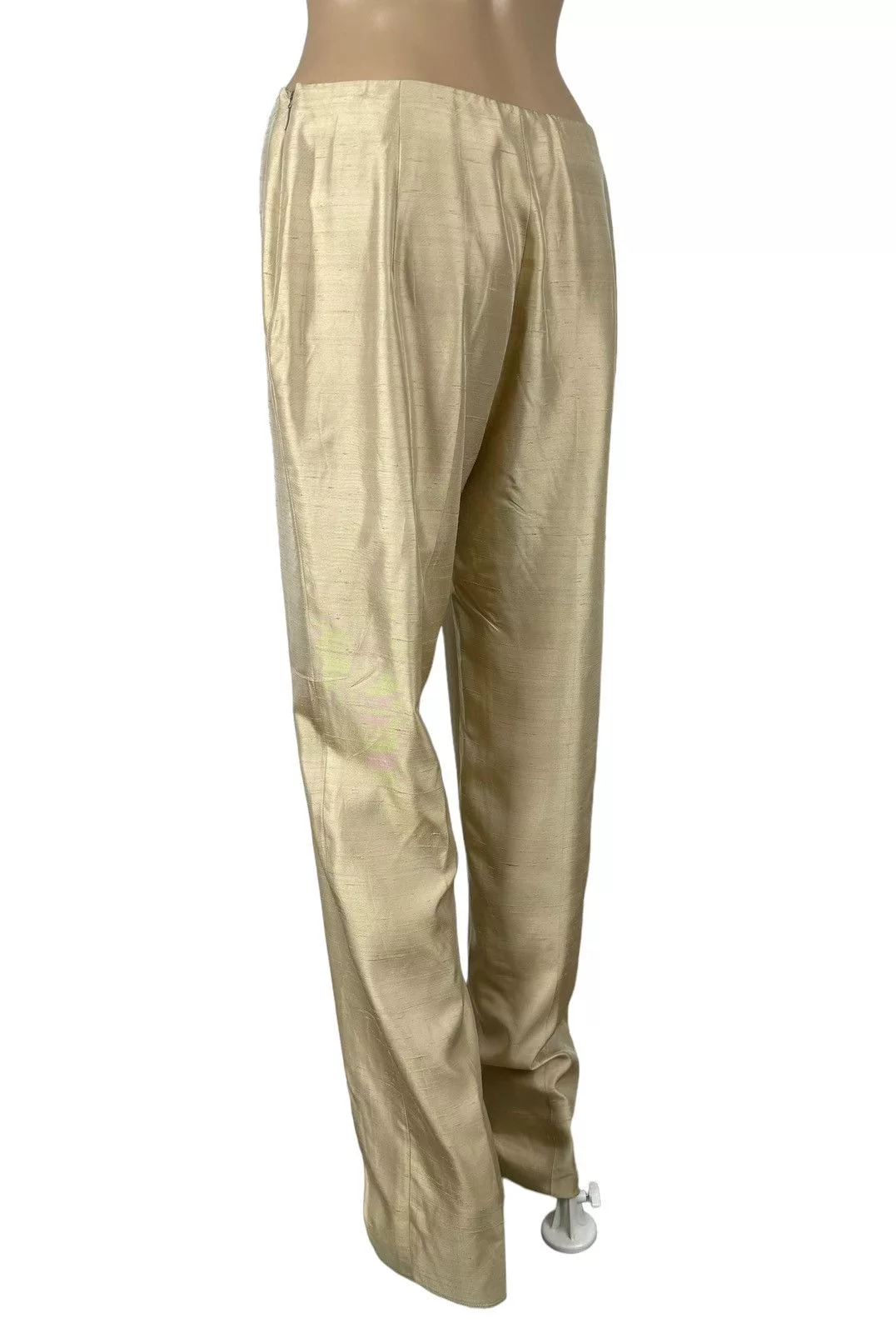 Max Mara Pants Max Mara Silk-Acetat Pants size US10 IT44 Beige