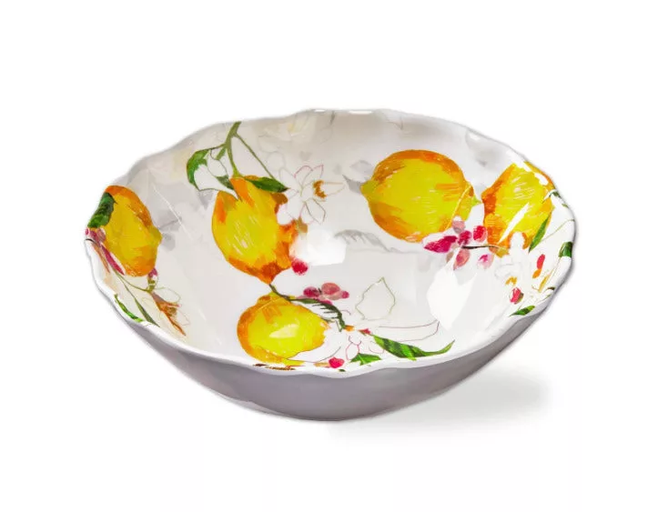 Lemoncello Melamine Serving Bowl