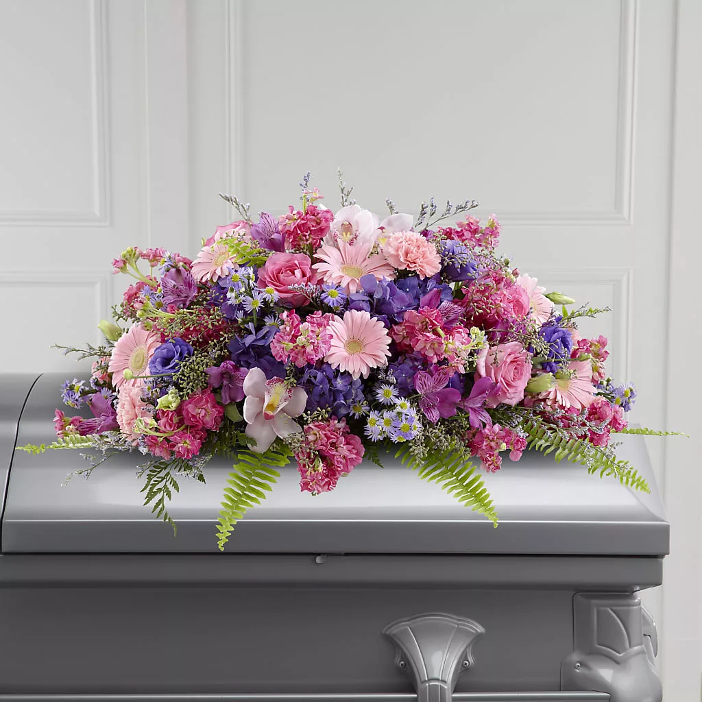 Glorious Garden Casket Spray