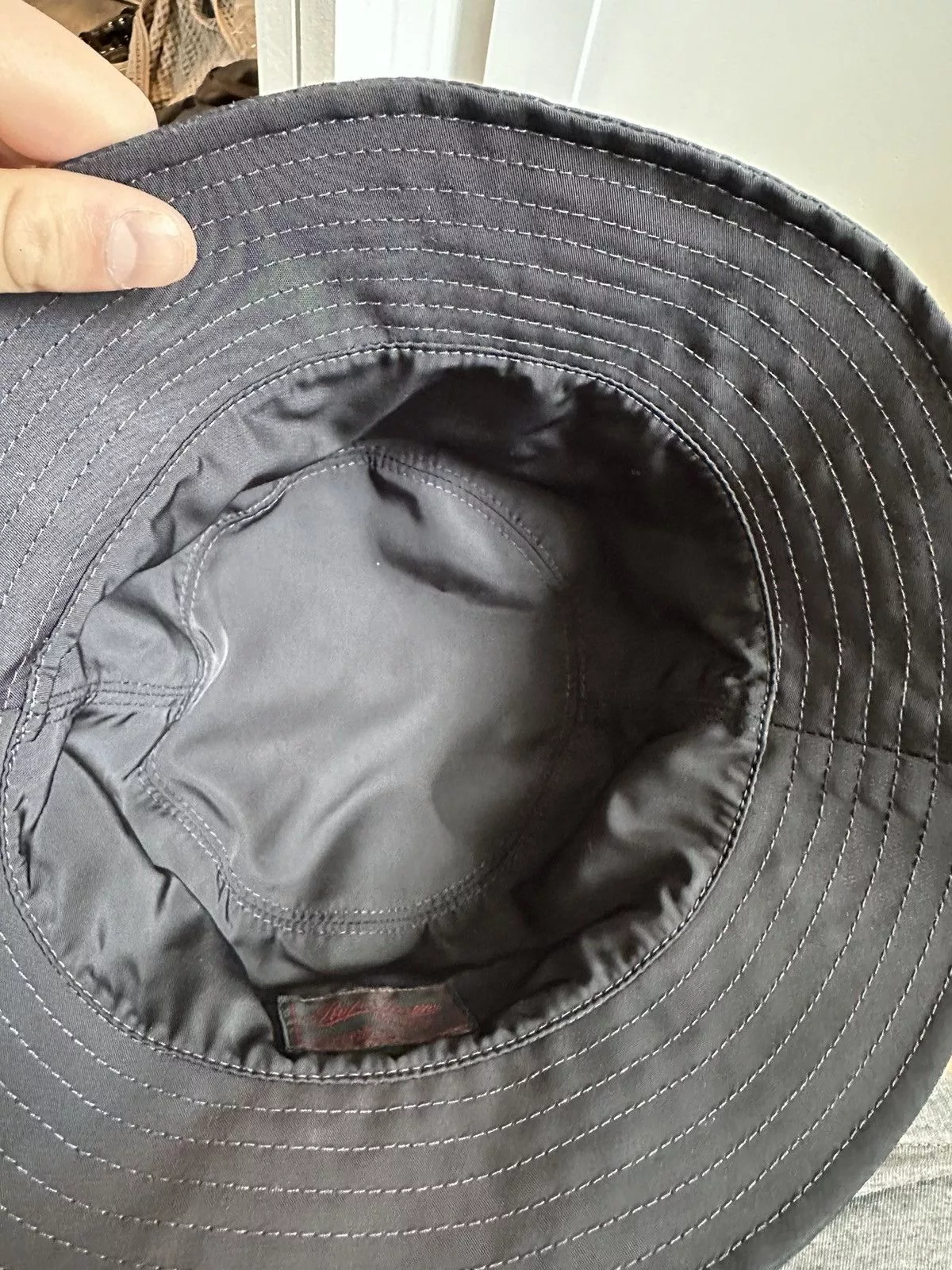 Raf Simons Hats Raf Simons Reversible Logo Bucket Hat Black
