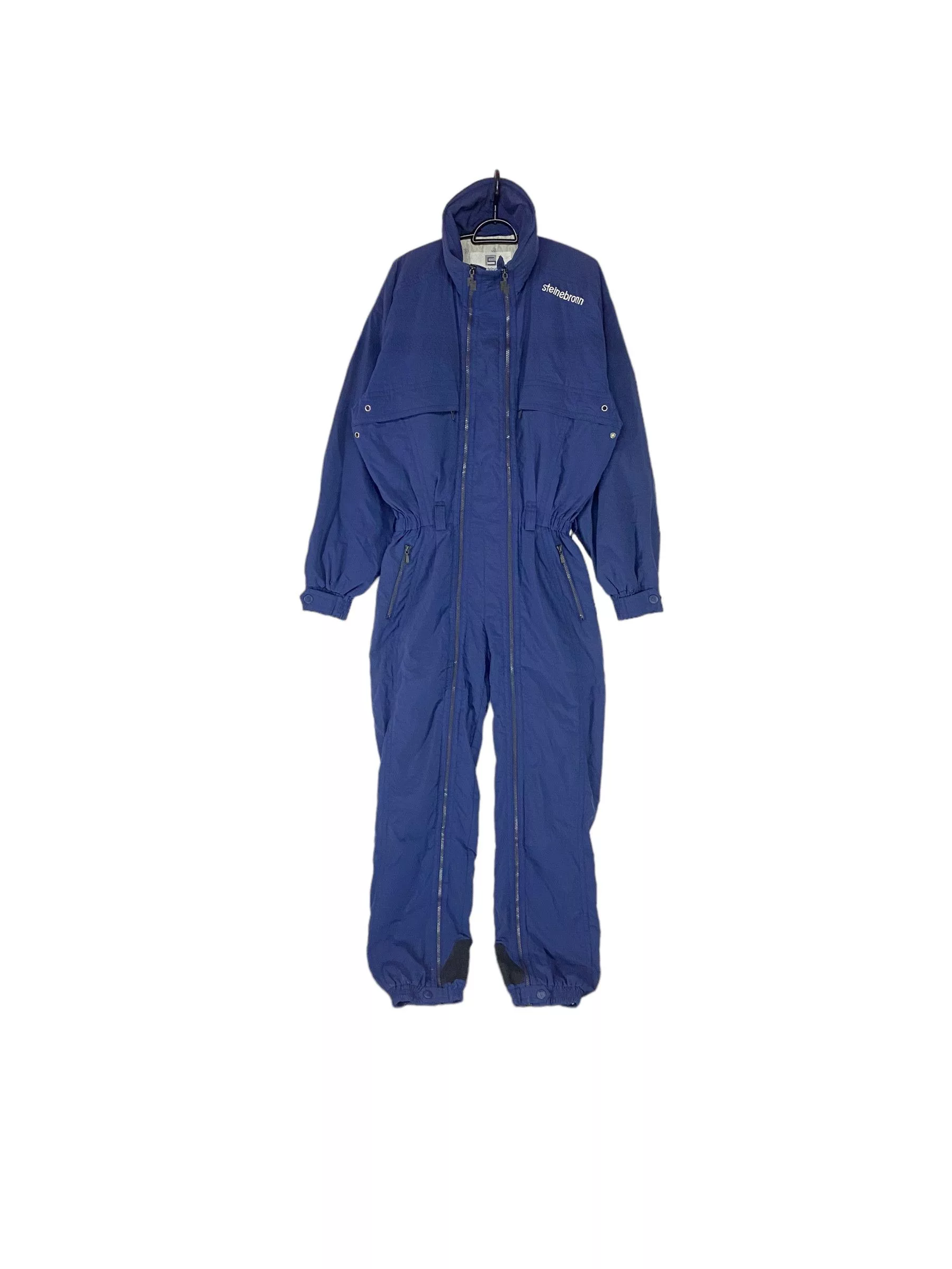 Designer Overalls Jumpsuits Designer 90s Peter Steinebronn double zip up parachute coverall Blue Streetwear
