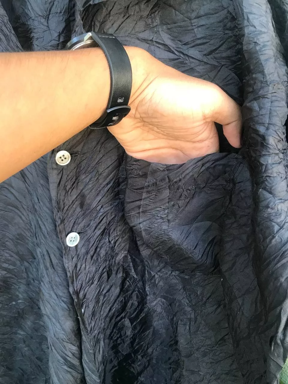 Issey Miyake Shirts Button Ups Issey Miyake button Black