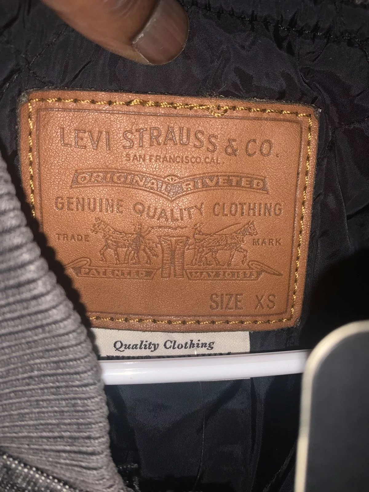 Levi's Bombers Levi's LEVIS CHESNUT VARSITY JACKET Gray