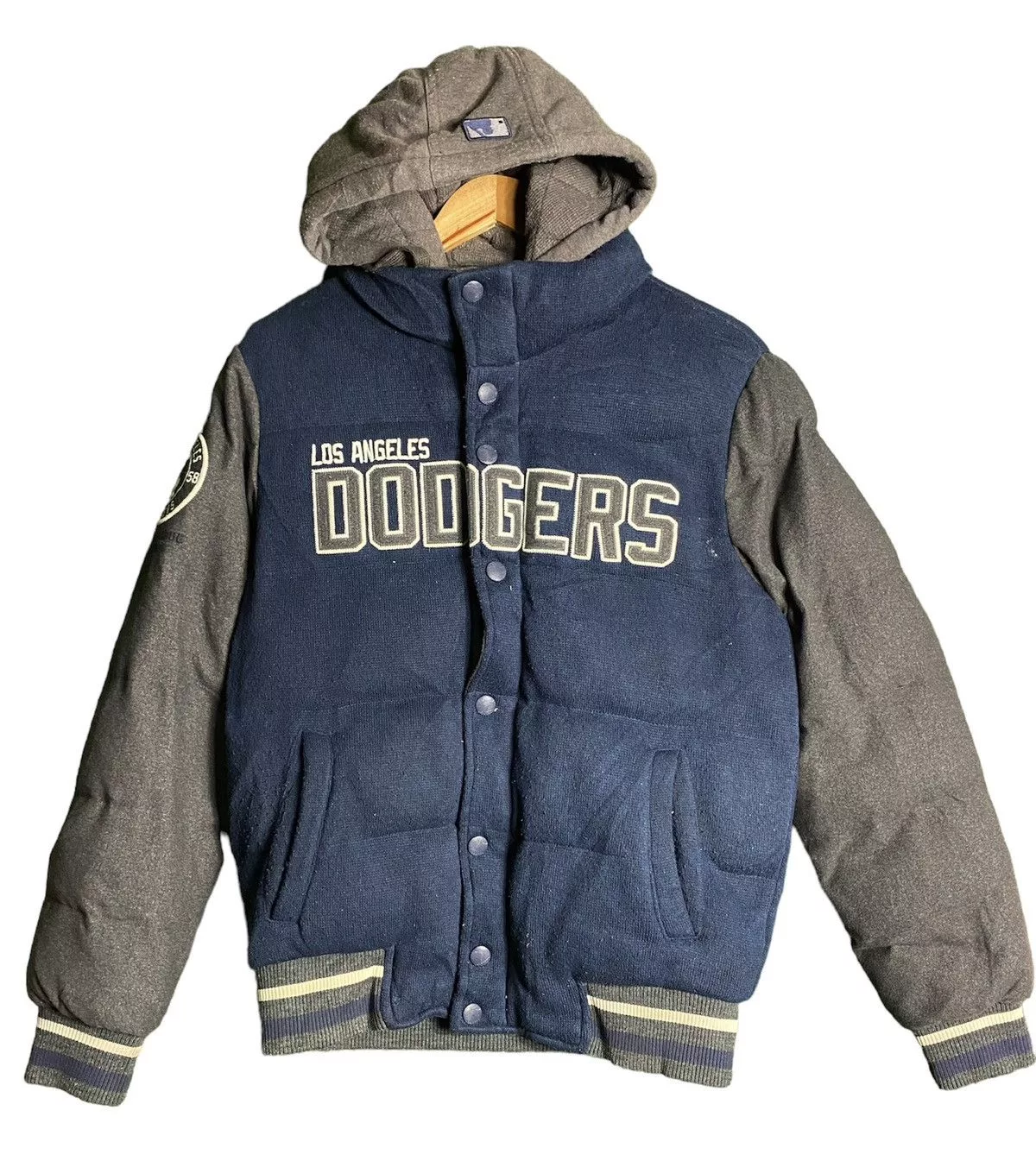 Japanese Brand Light Jackets Japanese Brand × MLB Mlb dodgers puffer down jacket Blue Sportswear