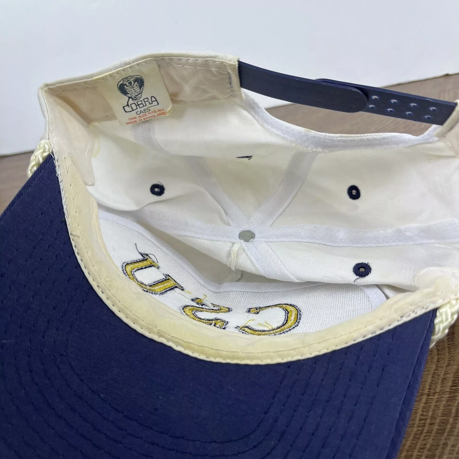 Other Hats Other CSU Buccaneer Club Hat CSU White Hat Adjustable Snapback Adu