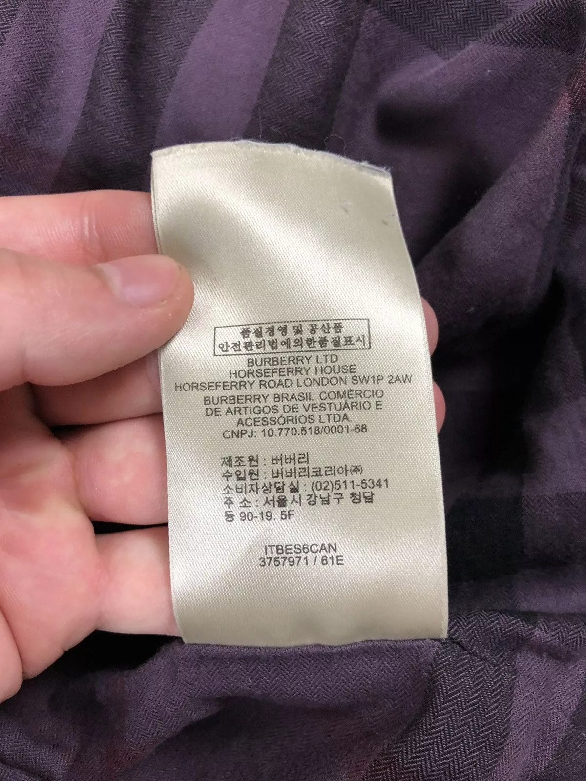 Burberry Jackets Burberry Brit down jacket puffer Purple