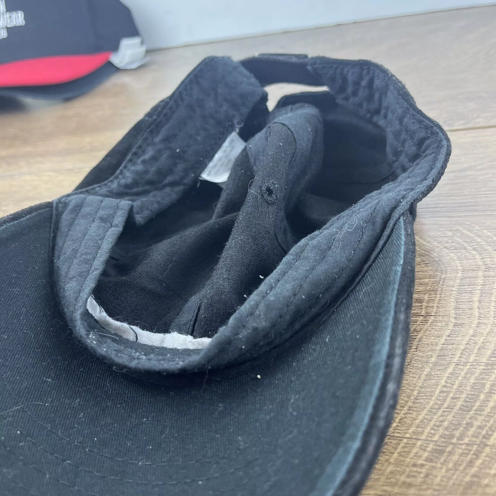 Other Hats Other Plain Black Baseball Hat Cap Running Black Hat Adjustable Ad