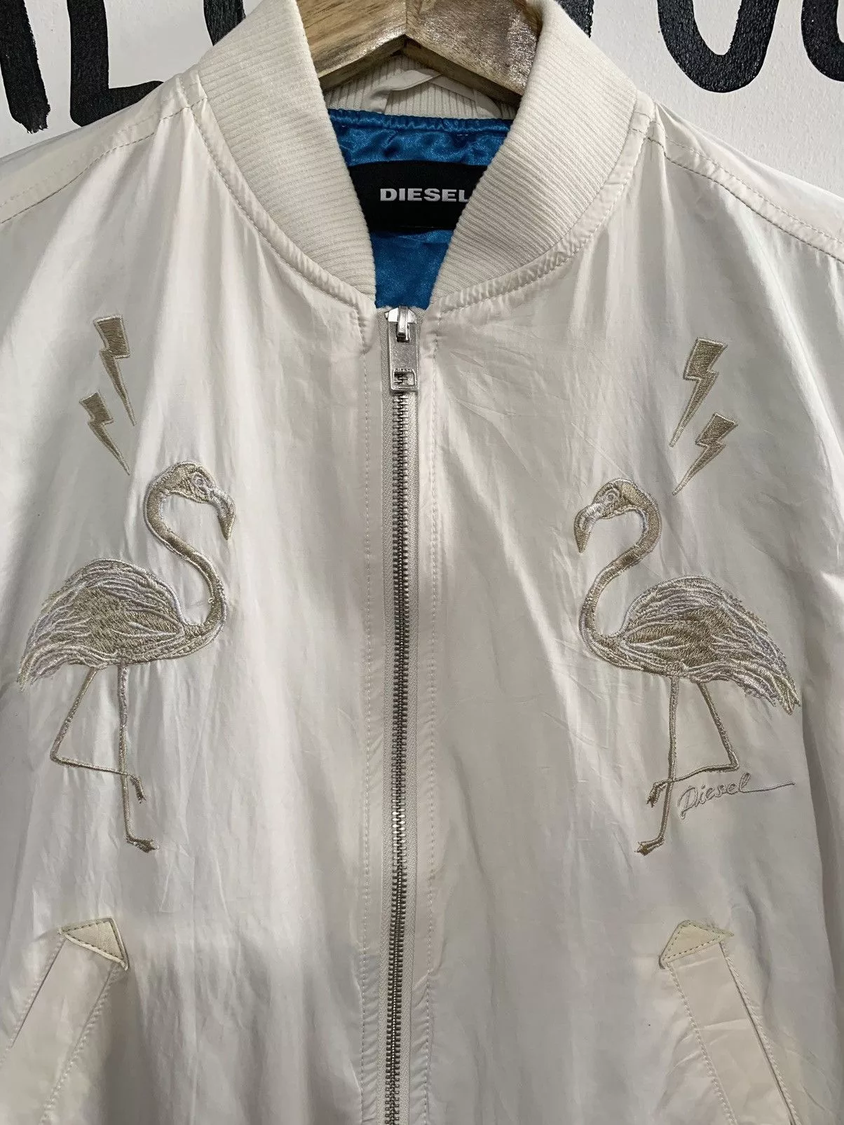 Diesel Bombers Diesel miami dreaming bomber jacket White Luxury