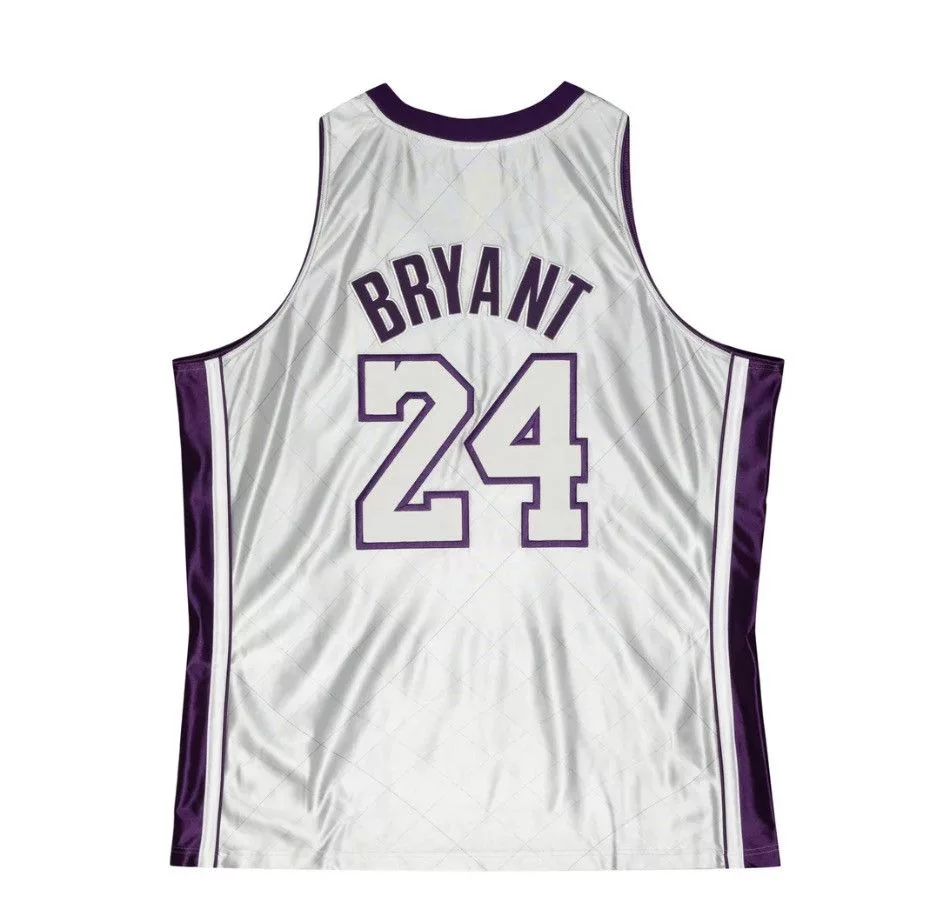 Mitchell & Ness Jerseys Mitchell & Ness × NBA Kobe Bryant 2007-2008 NBA 75th Anniversary Platinum Jersey Silver