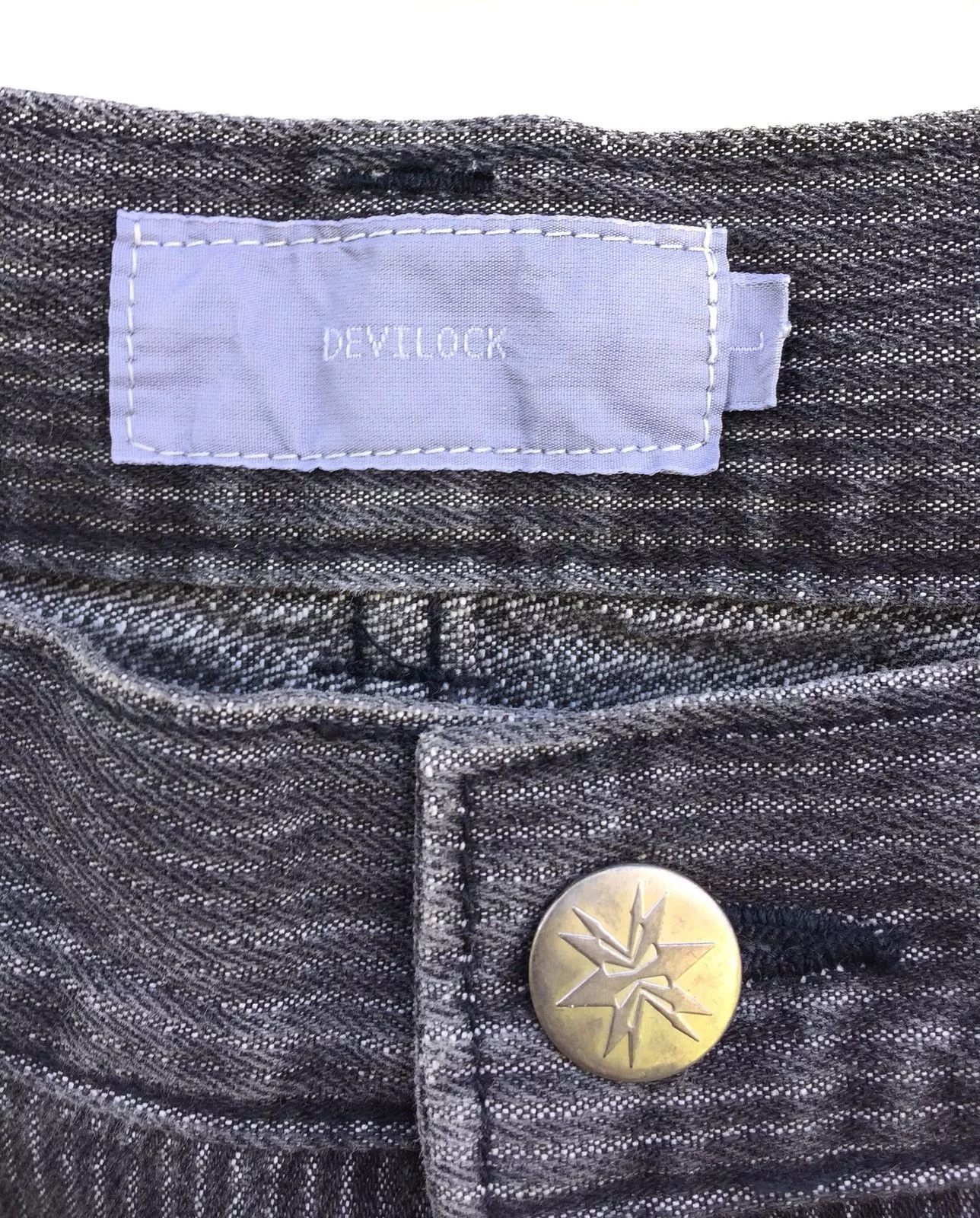 Devilock Denim Japanese Brand Devilock Pinstripes Denim Made In Japan Black
