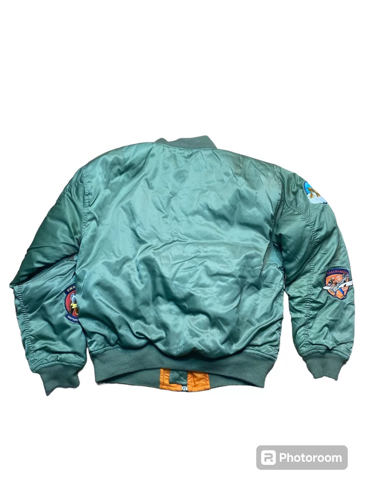 Disney Bombers Disney × Mickey Mouse Mickey Mouse Bomber jacket Green