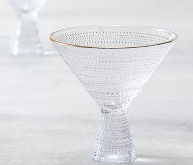 Jupiter Clear w/Gold Rim Martini 11.5oz