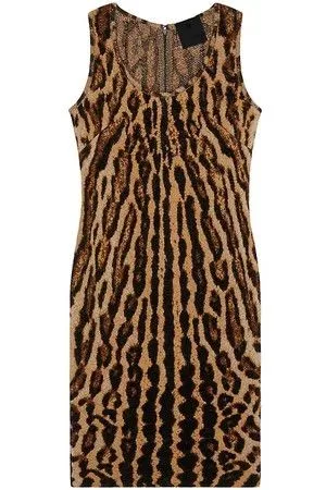 Givenchy Mini Dresses Givenchy o1srvl11e0724 Mini Dress in Leopard Multi