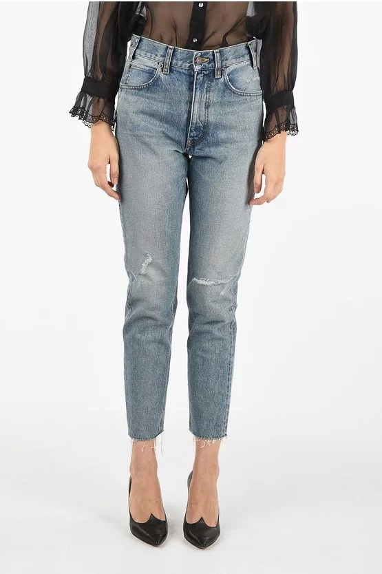Celine Jeans CELINE DISTRESSED JEANS Blue