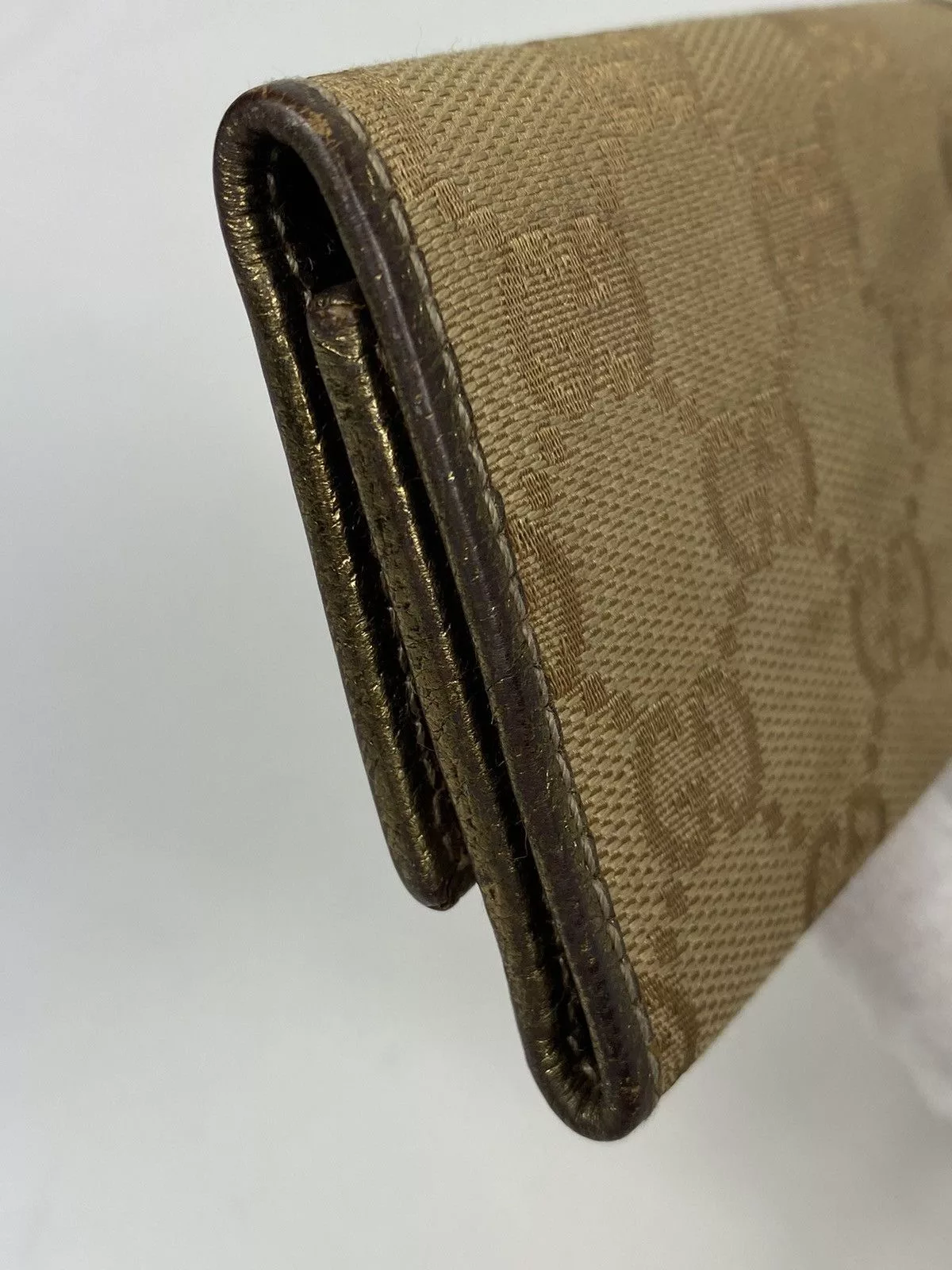 Gucci Wallets Gucci GG Monogram Key Holder Brown