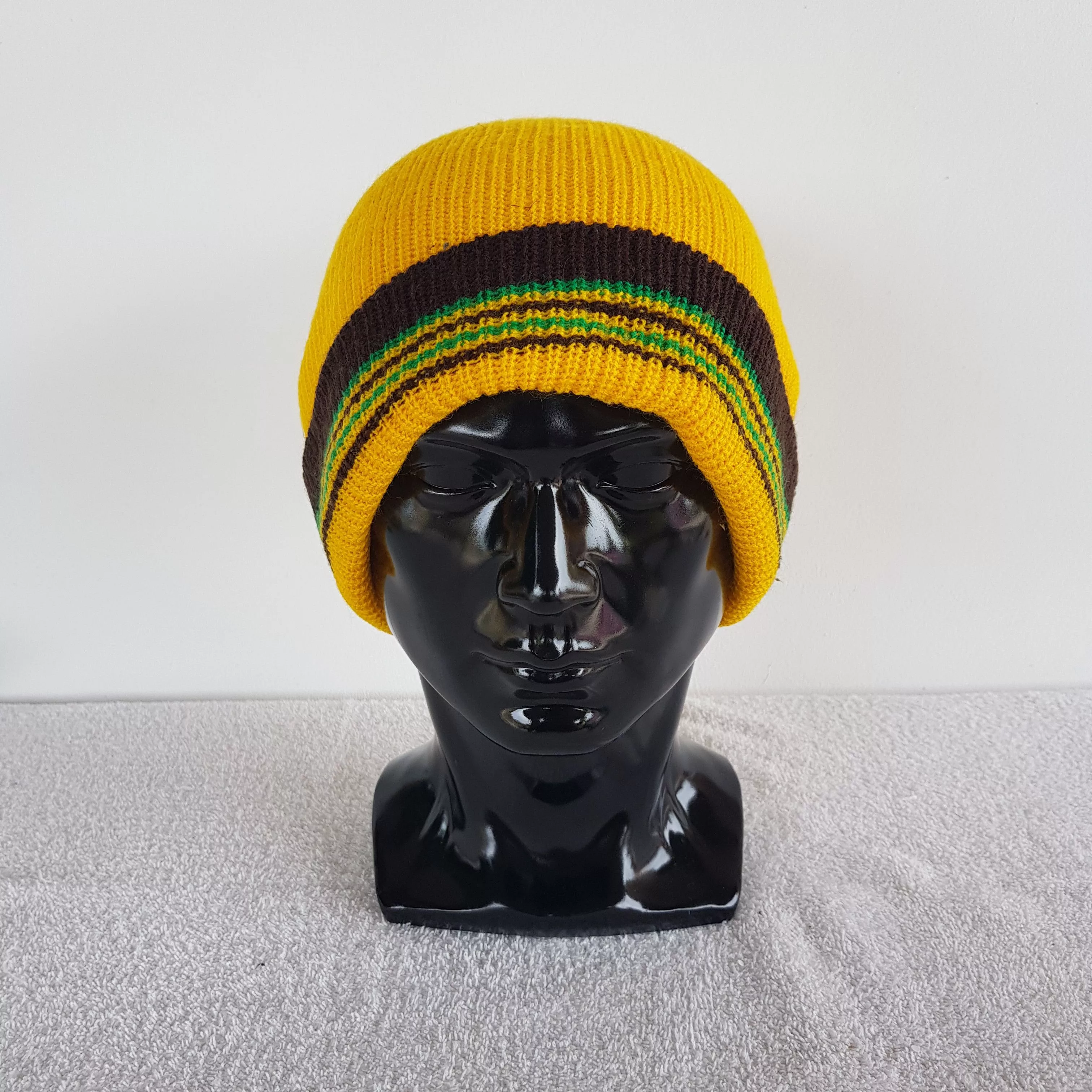 Japanese Brand Hats Japanese Brand × Vintage Unknown Beanie Raggae Snow Cap Japanese Raggae Hats Multi