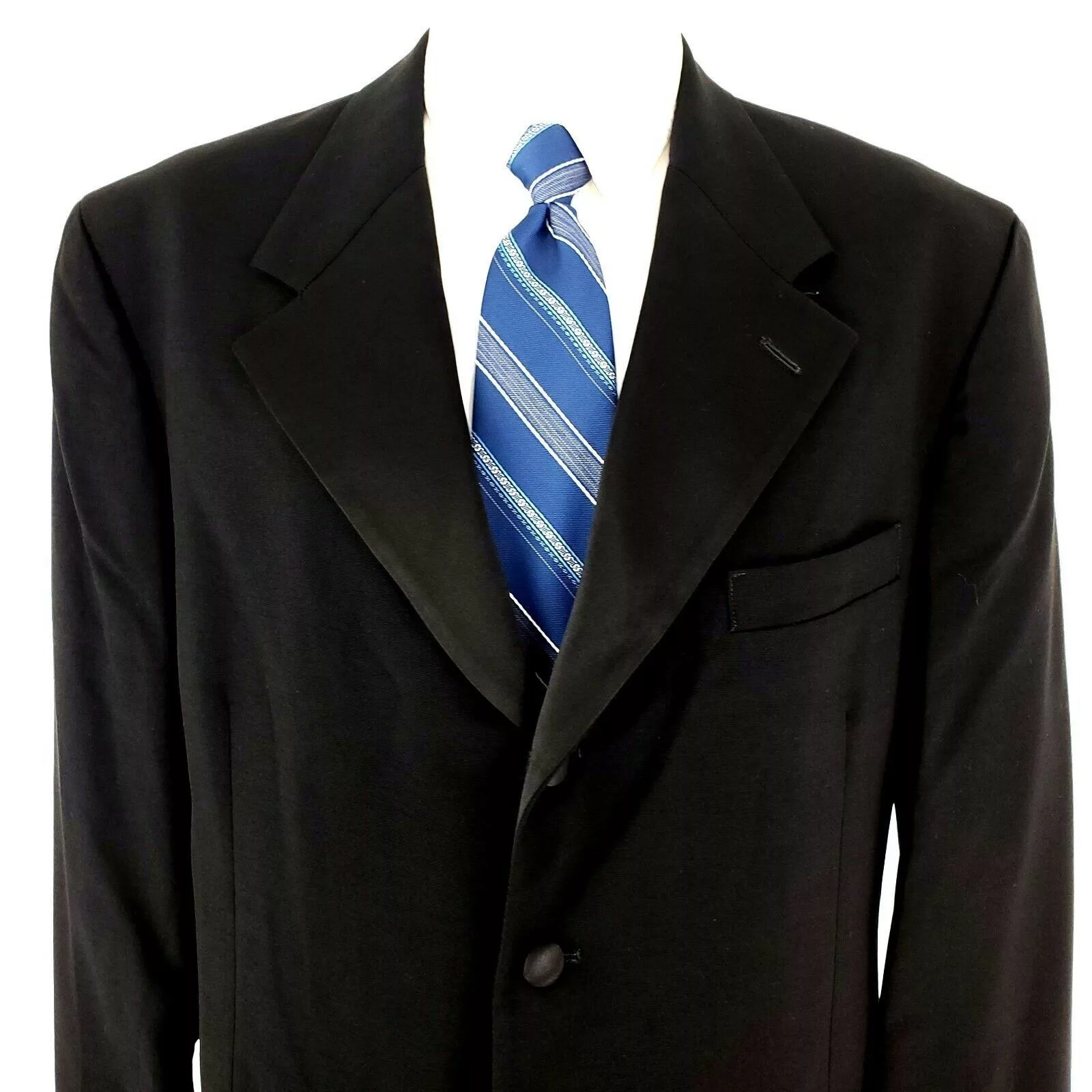 Ralph Lauren Blazers Chaps Ralph Lauren Wool 4 Button Tuxedo Jacket 40R Black
