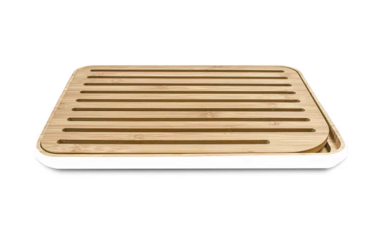 Bread Board Large White Rim