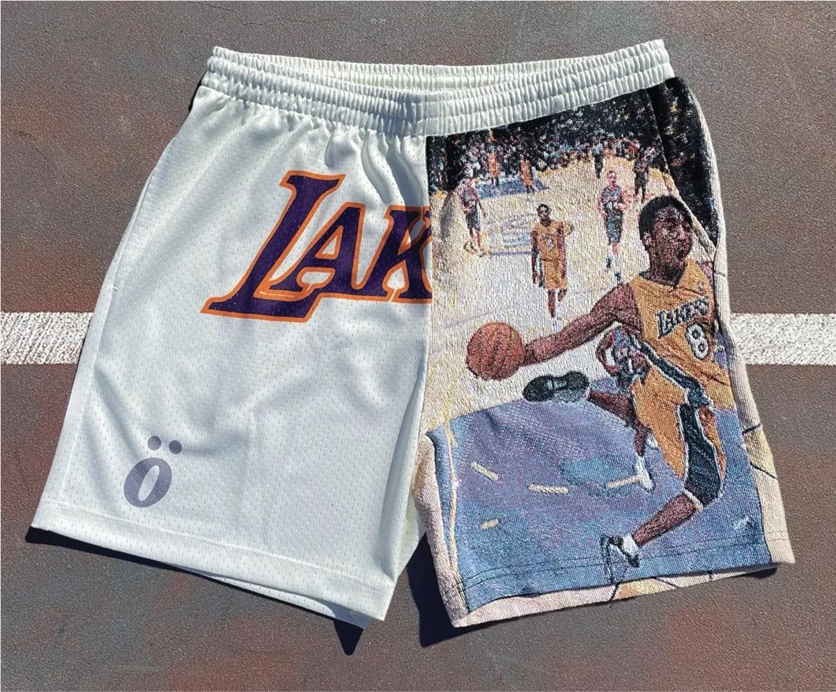 NBA Shorts NBA × Other LA lakers Kobe shorts White