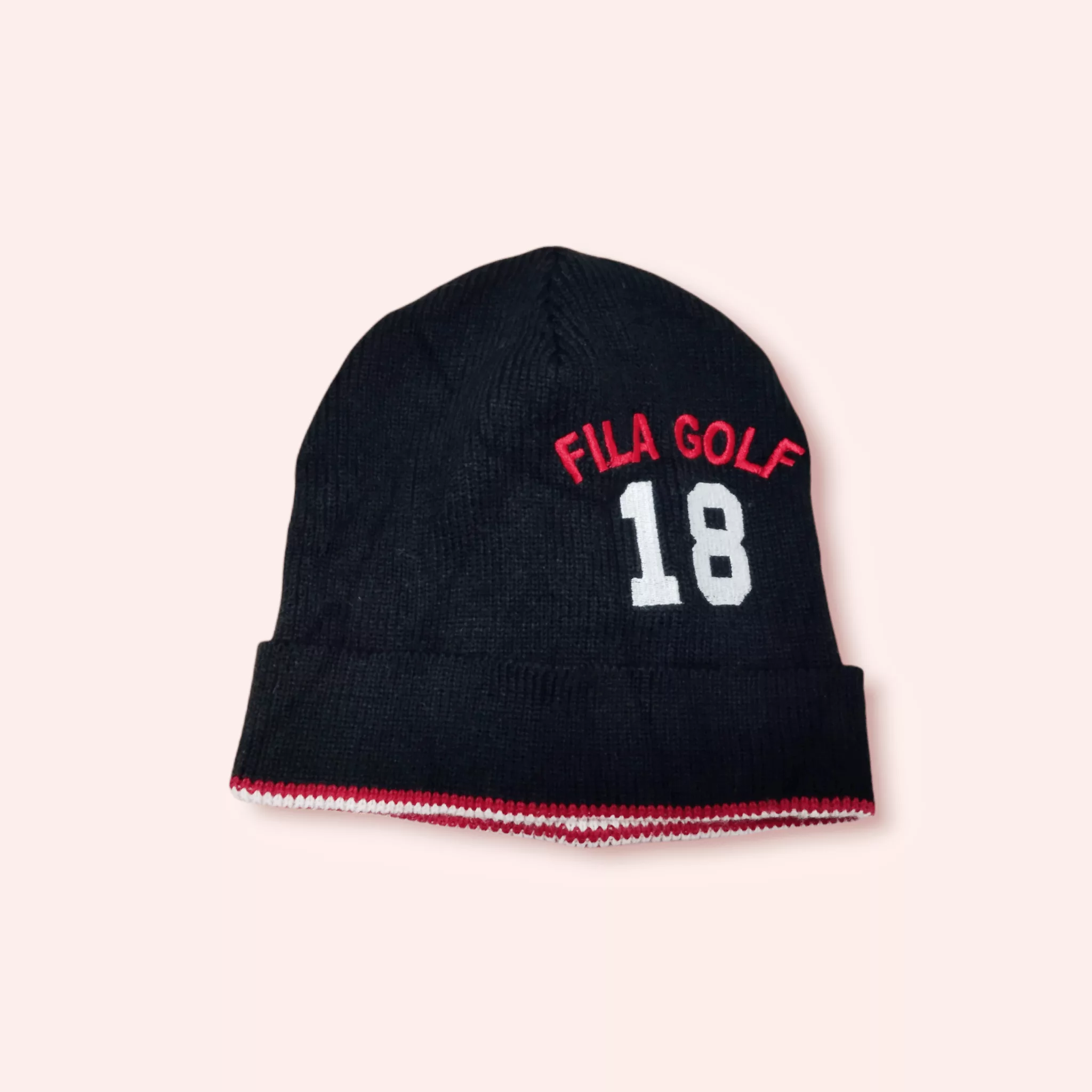 Fila Hats Fila × Sports Specialties VINTAGE FILA GOLF BEANIE HAT Black Streetwear