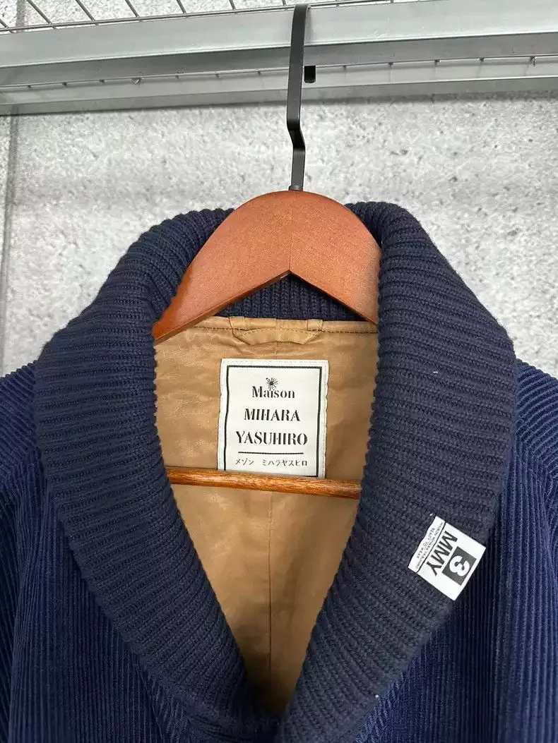 Maison MIHARA YASUHIRO Light Jackets Maison MIHARA YASUHIRO Mihara Yasuhiro yard corduroy coat Blue