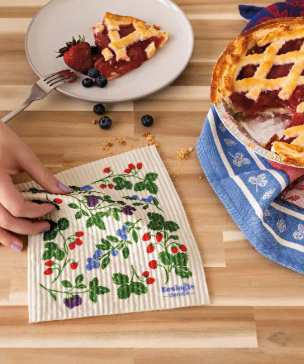 Berry Bramble Swedish Dishcloth