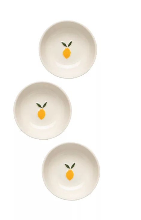 Lemon Embossed Pinch Bowl 3"