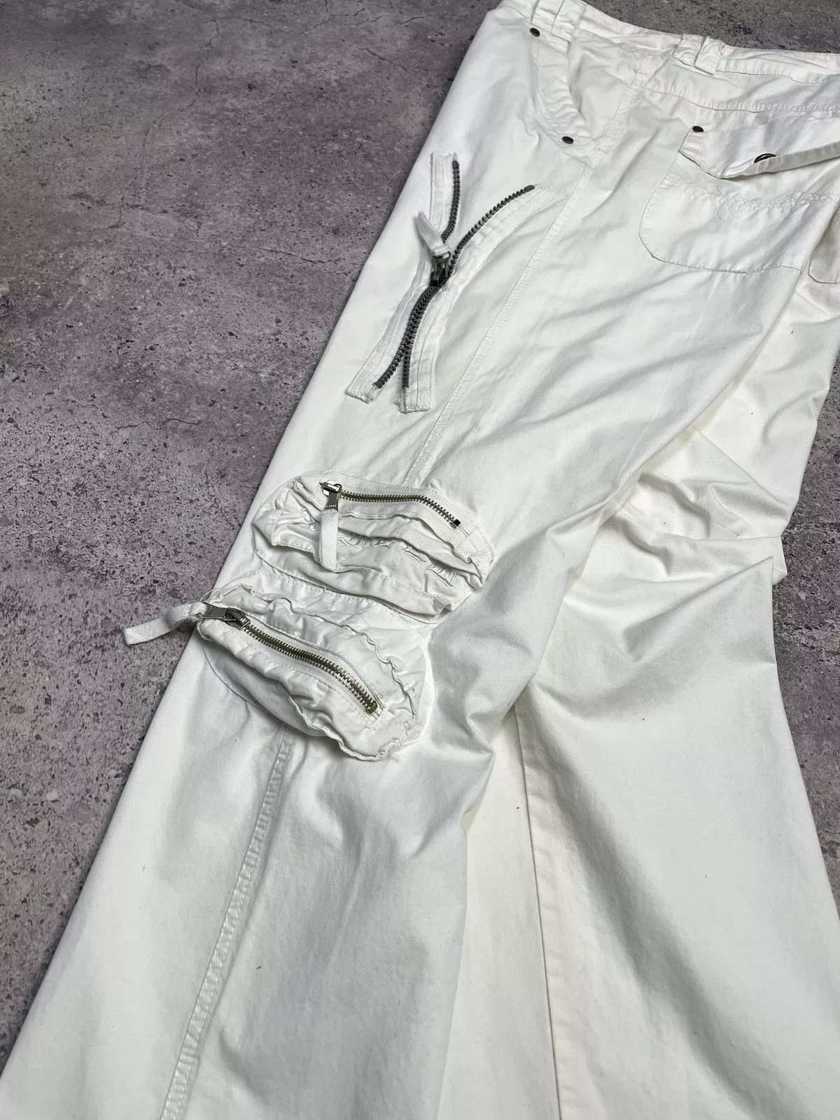 G-Star Casual Pants G-Star × Japanese Brand × Vintage Vintage Junya Watanabe Balenciaga Style Bondage Cargo Pants White