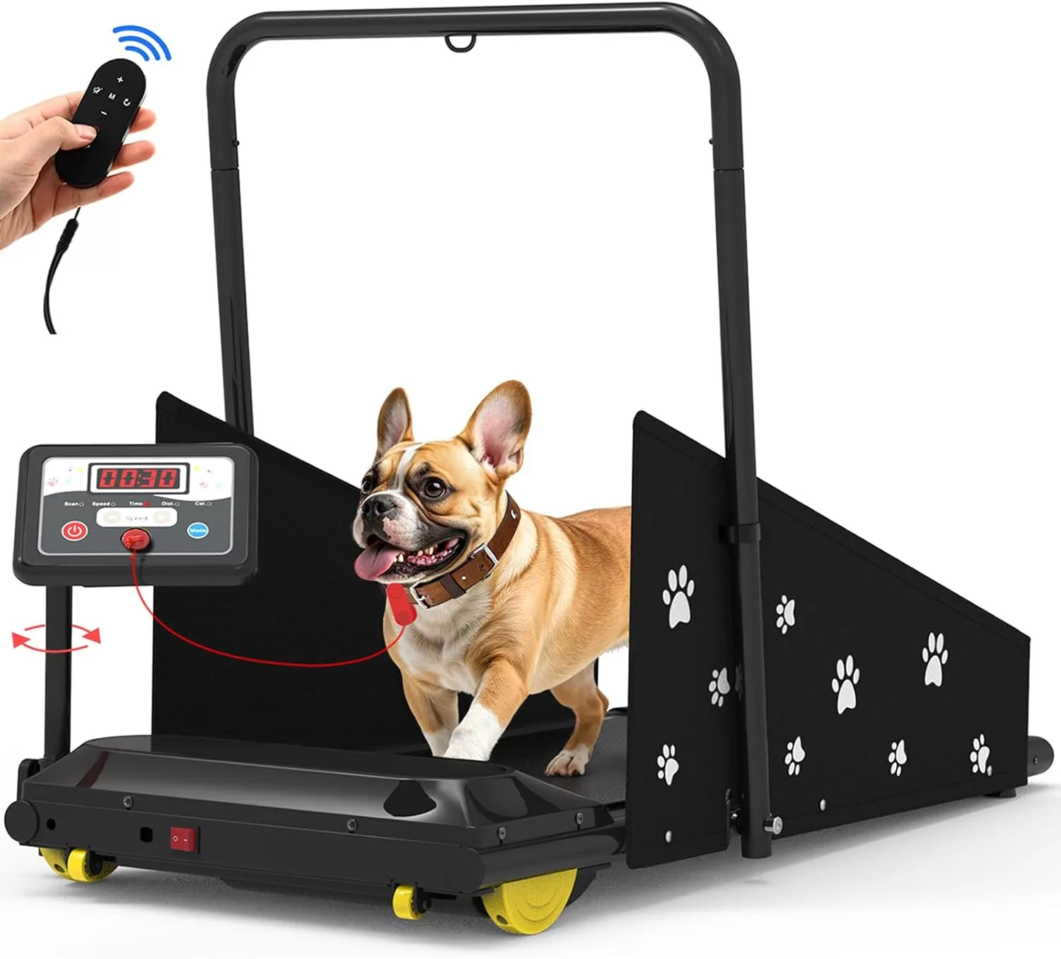 CIIHI C Dog Treadmill for Small Medium Dogs 265lb Capacity with Rotatable Display and Remote
