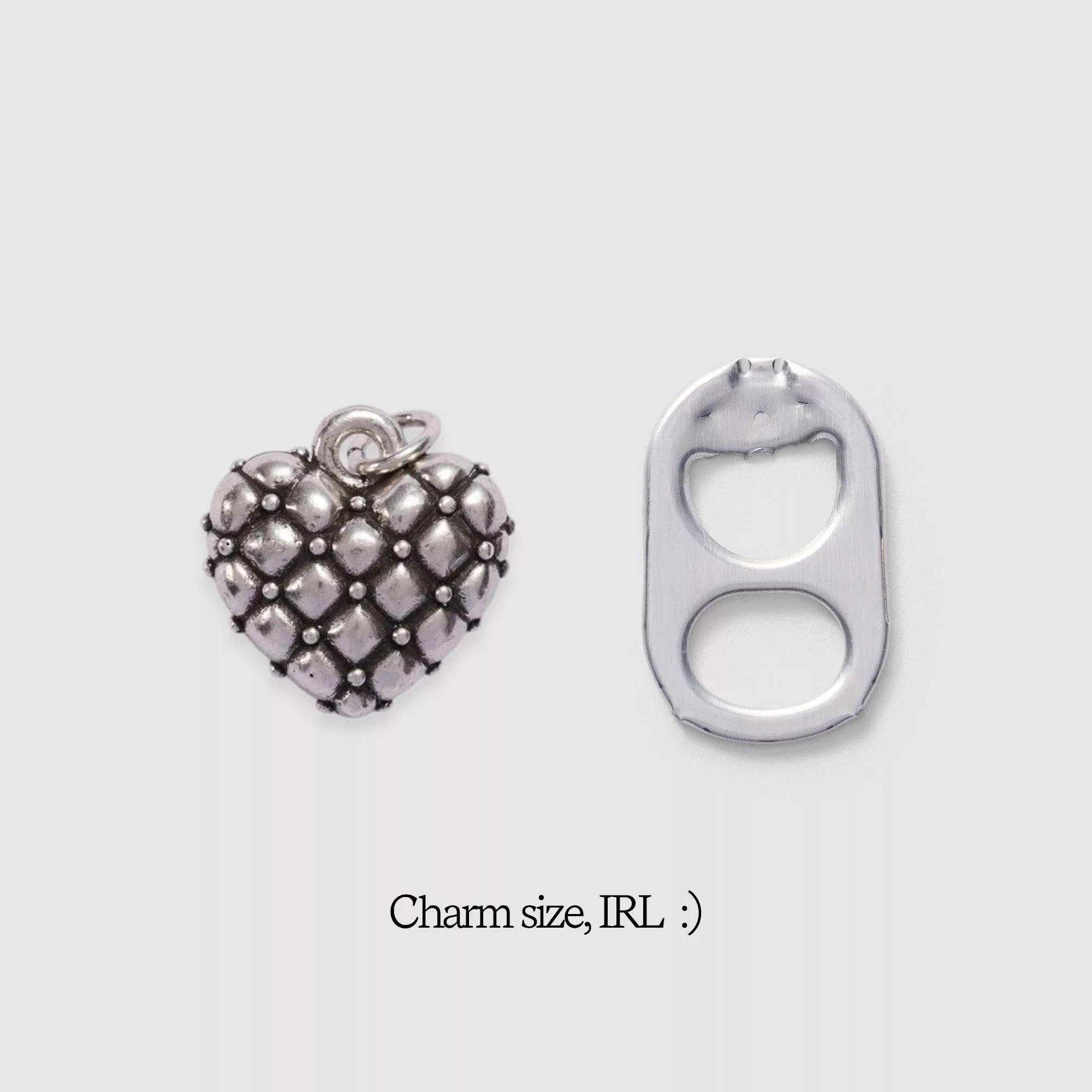 The Quilted Heart Charm