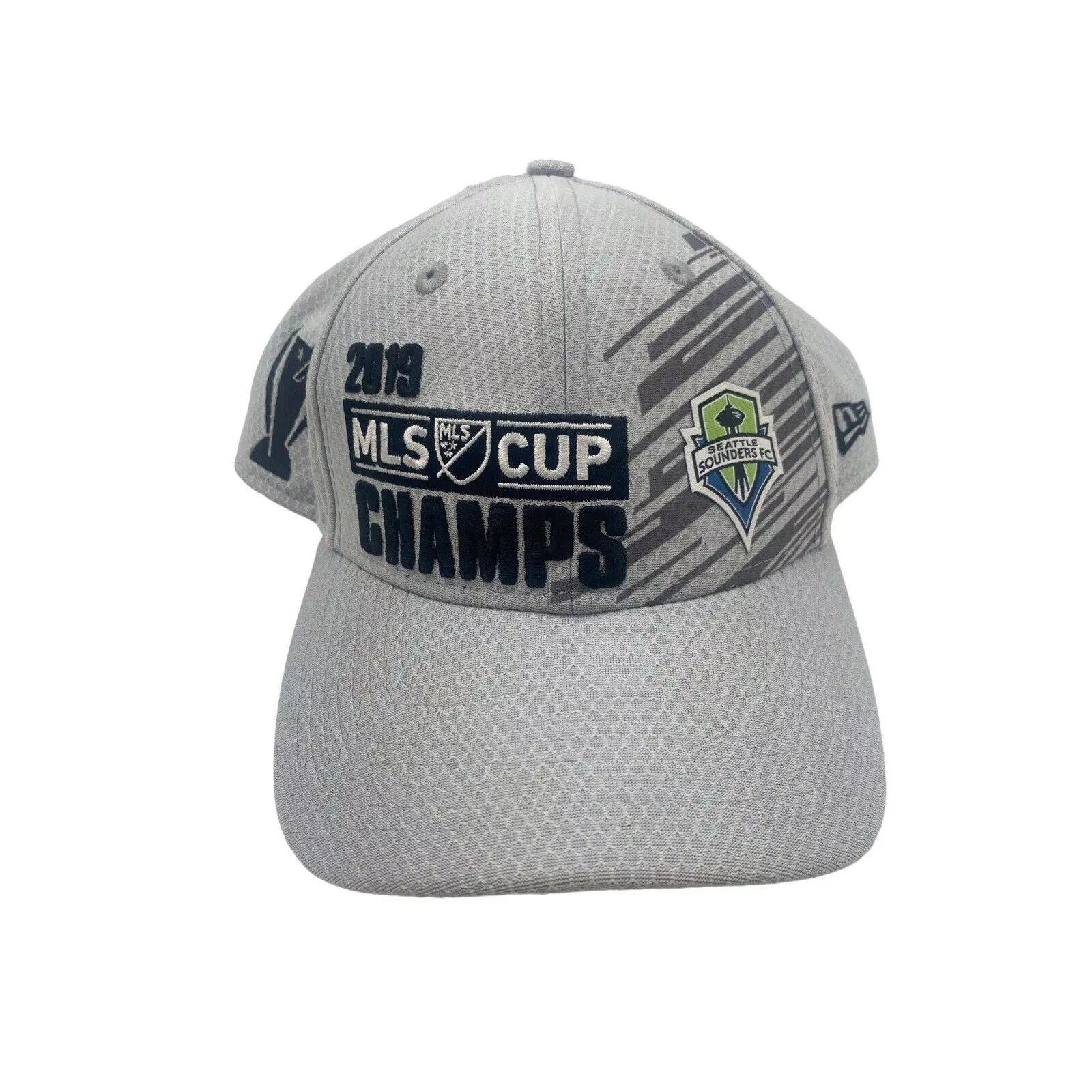 New Era Hats New Era 2019 Seattle Sounders MLS Cup Champs Snap Back Hat Grey Gray