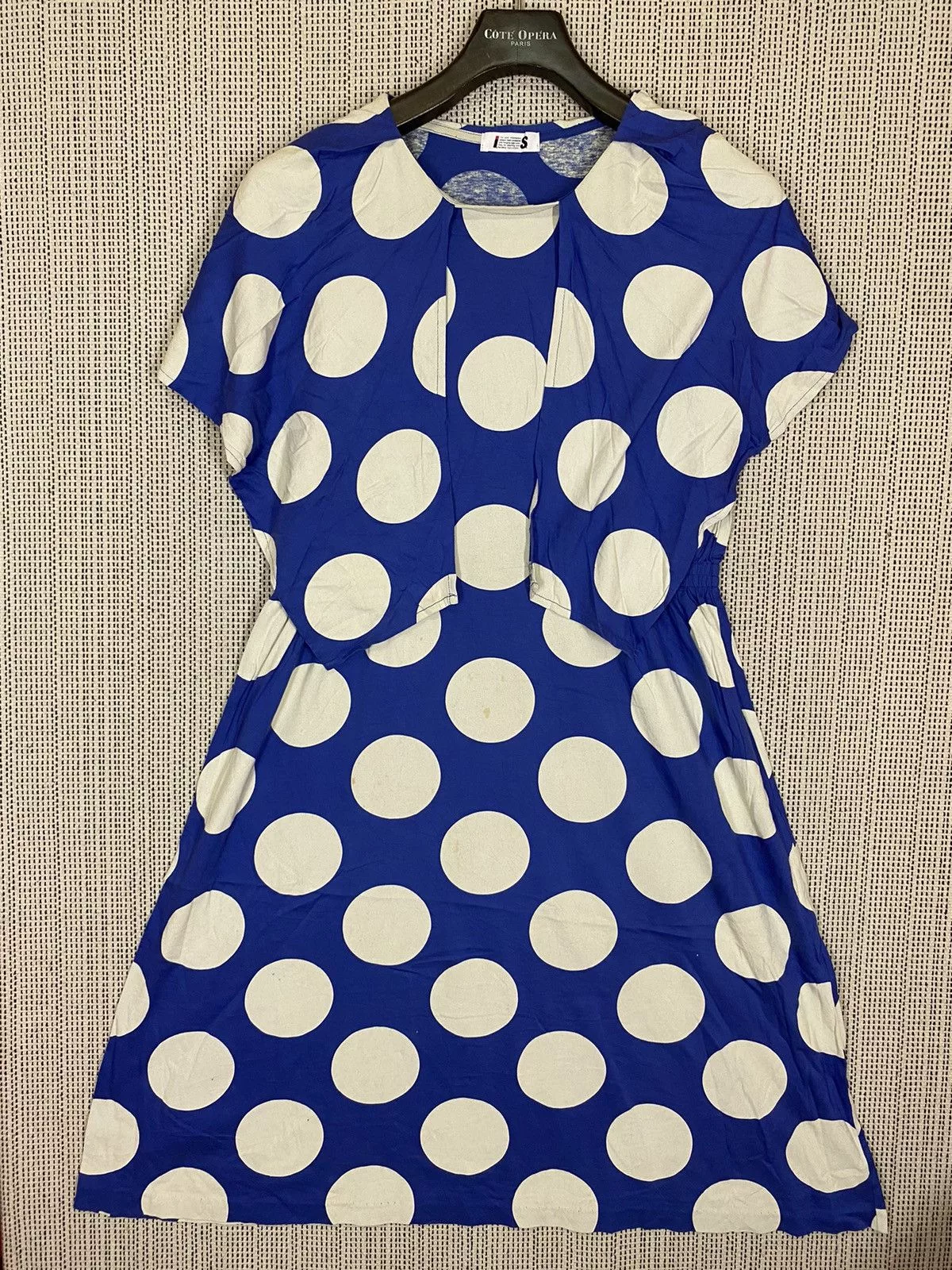 Issey Miyake Maxi Dresses Issey Miyake × Vintage ‼️ISSEY MIYAKE POLKA DOT DRESSES MAXI RARE DESIGN‼️ Blue Avant-Garde