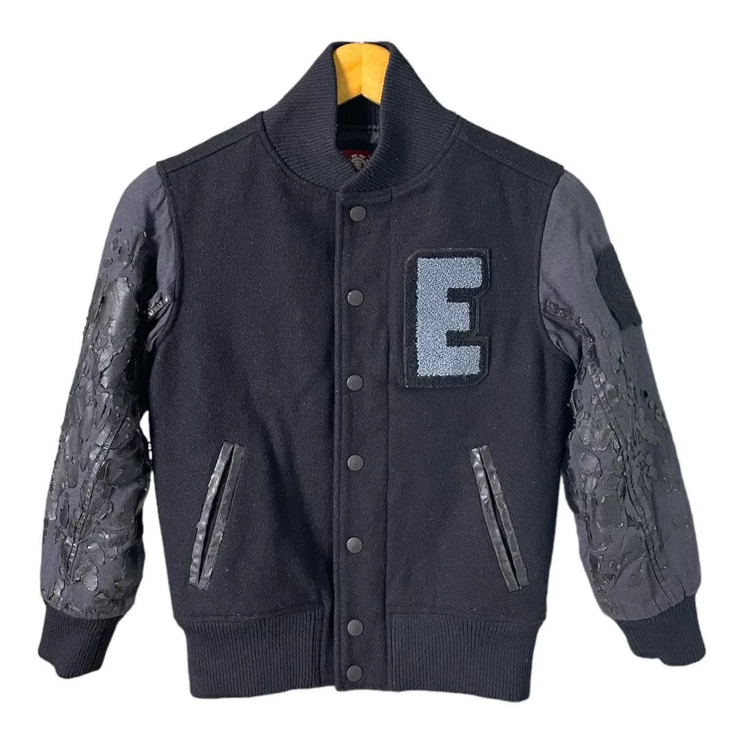 Element Leather Jackets Element Varsity Style Jacket Black