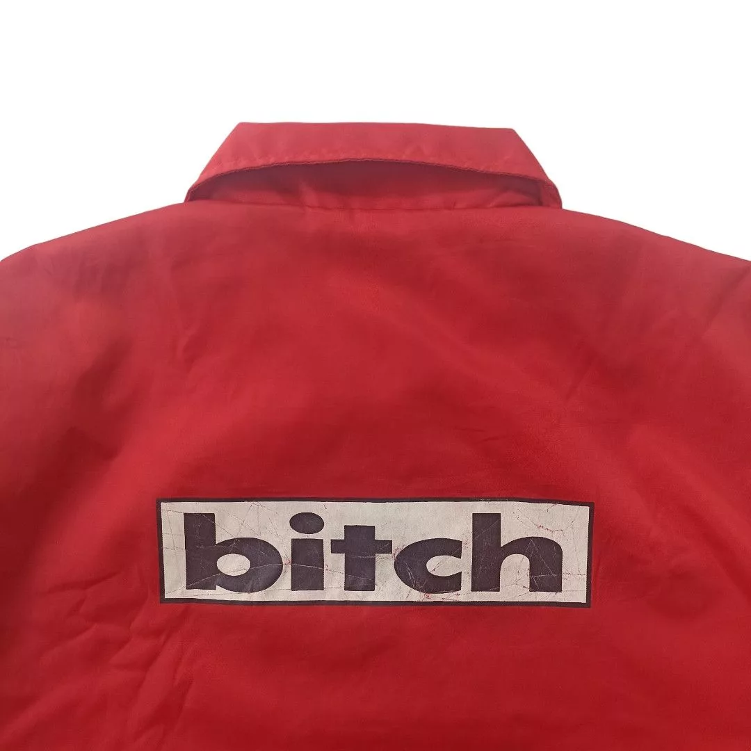 Other Light Jackets Other Vintage 90s Bitch Skateboard Coach Jacket Red