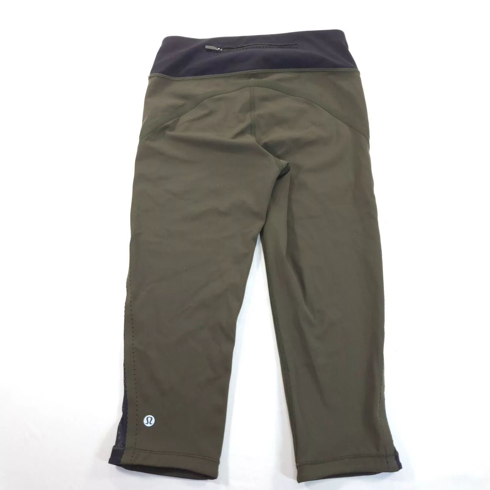 Lululemon Leggings Lululemon Athletic Yoga Leggings Womens Size 4 Green Black