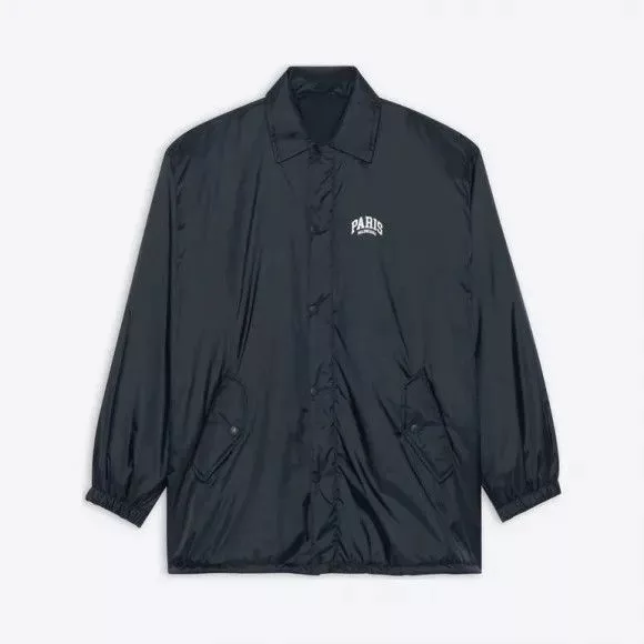 Balenciaga Raincoats Balenciaga o1in1g0724 Cities Paris Rain Jacket in Black
