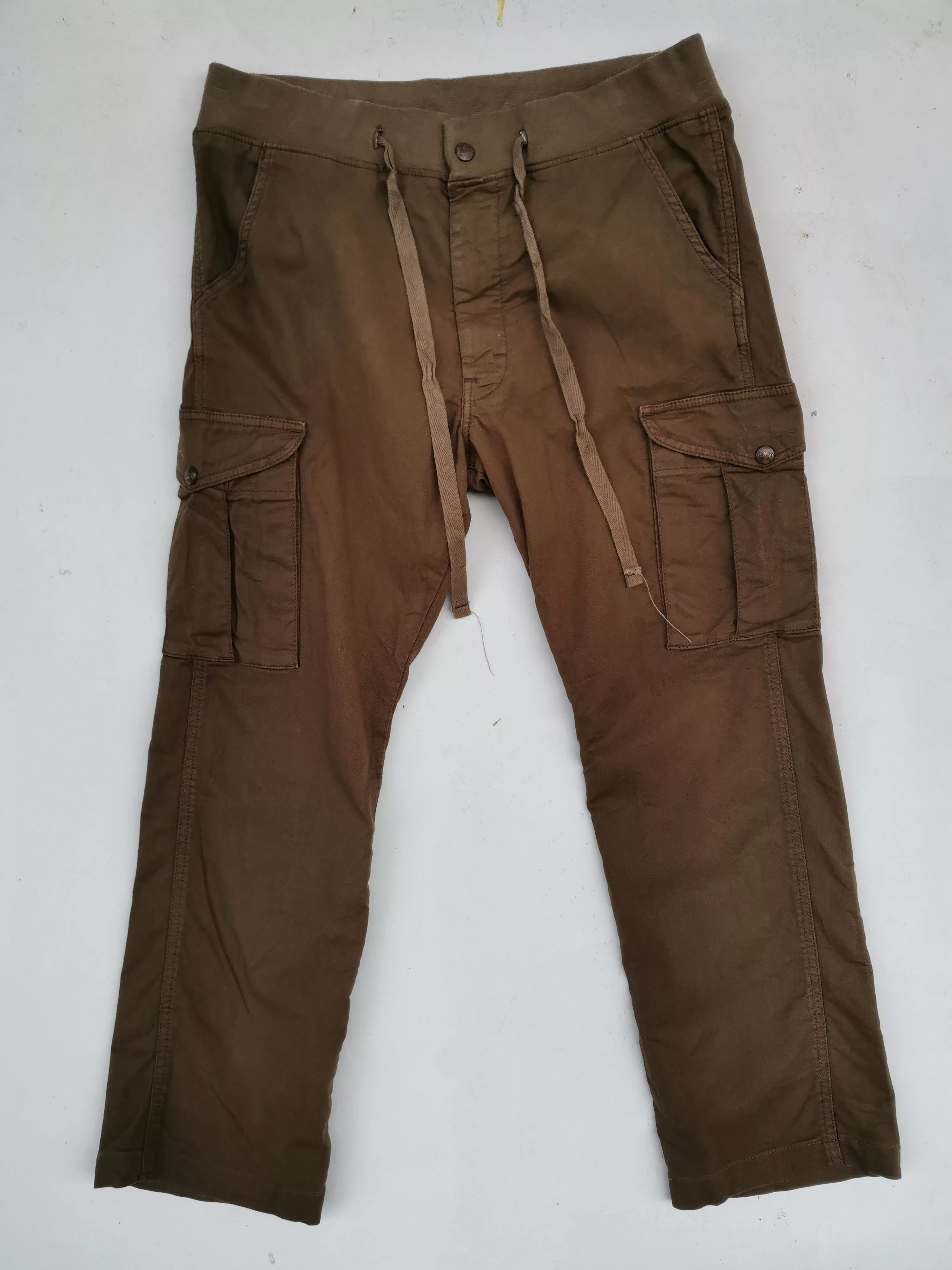 Lee Casual Pants Rare Lee Tactical Cargo Multipocket Pants Brown Gorpcore