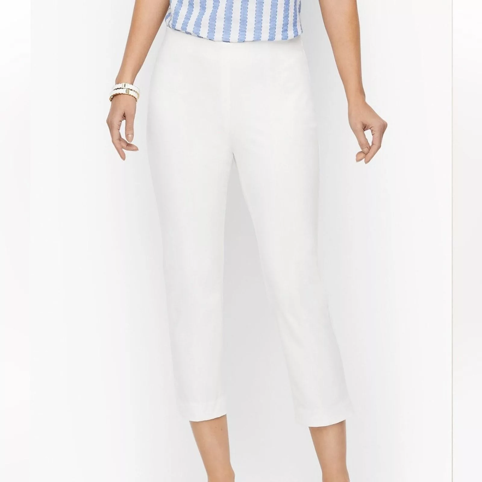 Other Pants Other TALBOTS CHATHAM CROP PANTS WHITE Size 12P