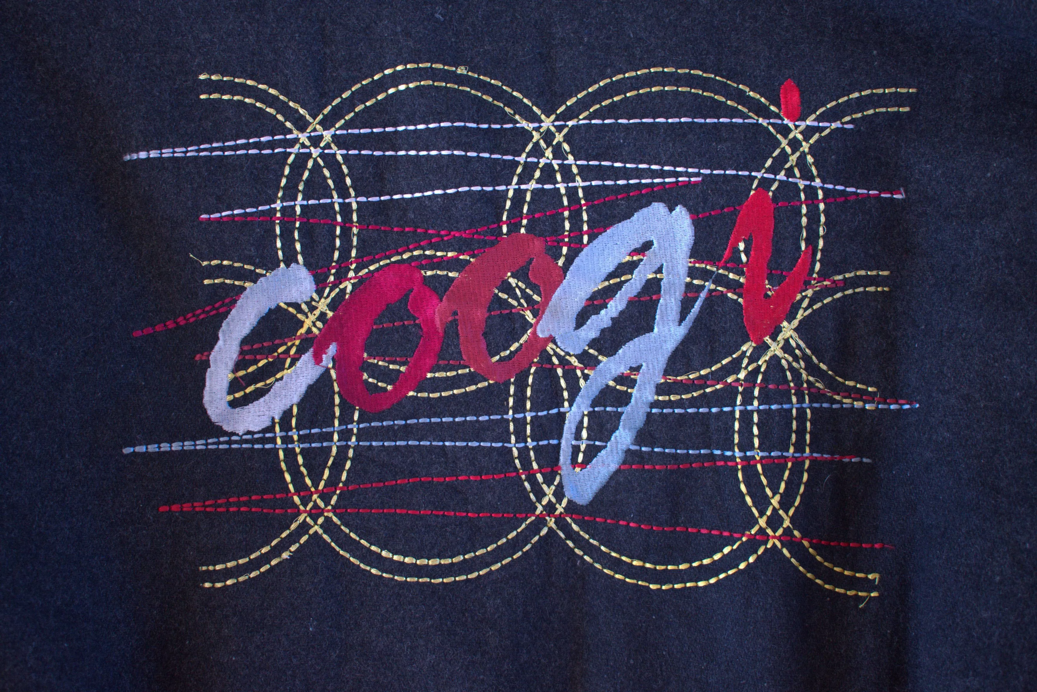 Coogi Leather Jackets Coogi leather sleeved wool varsity jacket Black