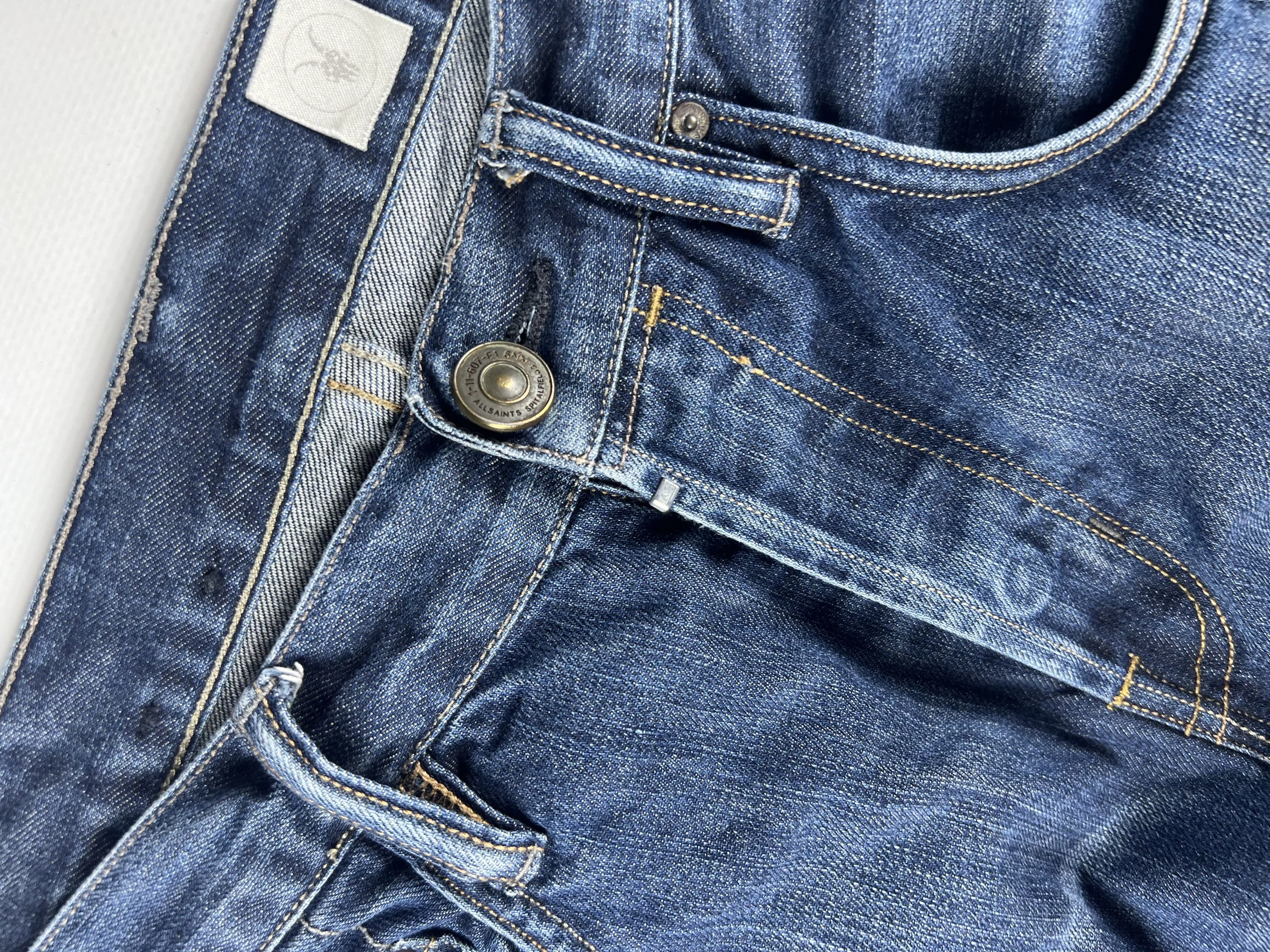 Vintage Allsaints Denim Jeans Blue