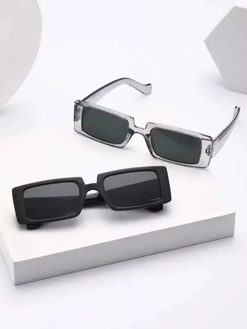 Electric Visual Glasses Electric Visual × Vintage Y2K Retro Punk Kurt Cobain Style Sunglasses 2 Piece Set Black Streetwear