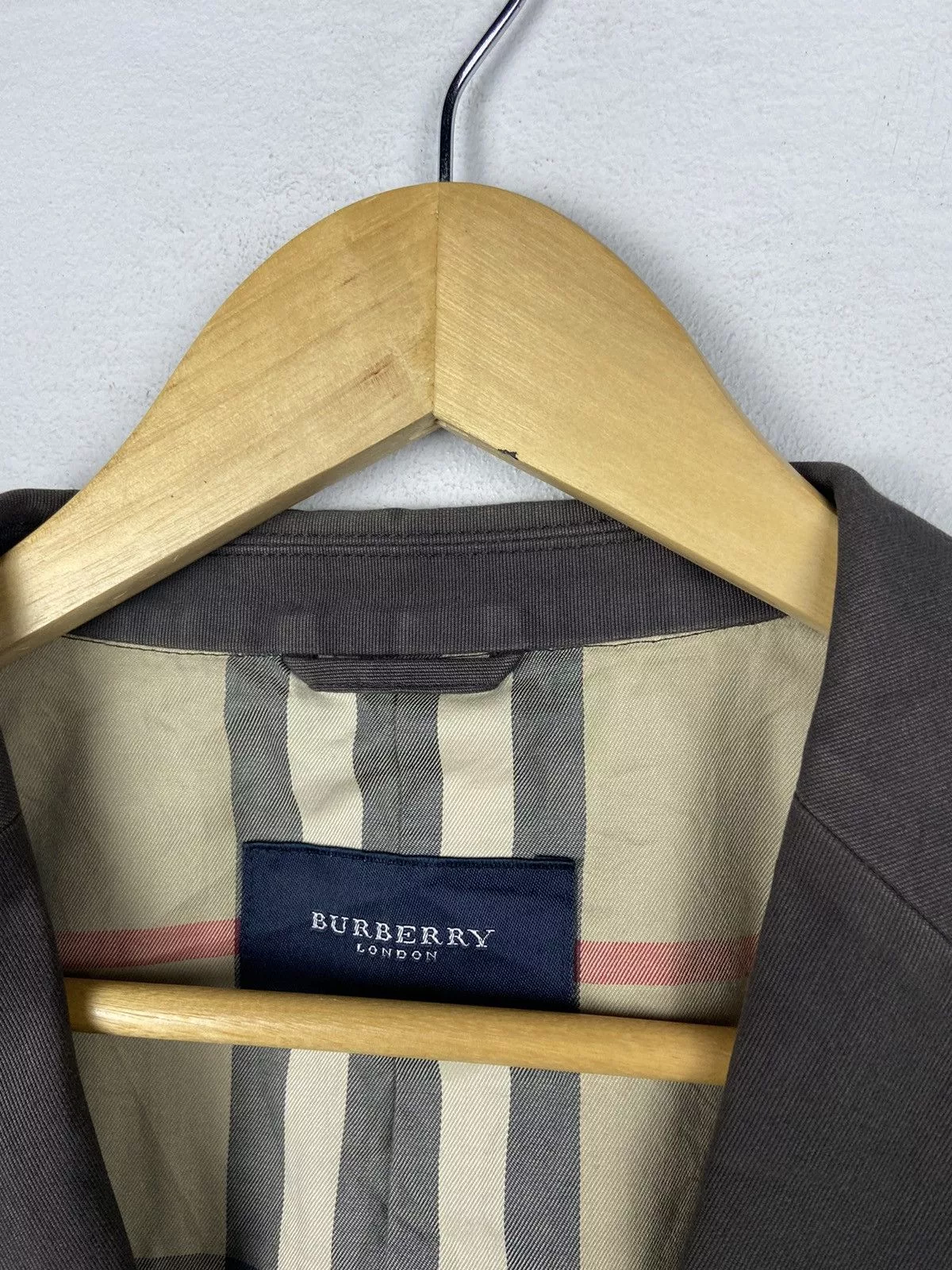 Burberry Heavy Coats Burberry Nova Check Coat Gray