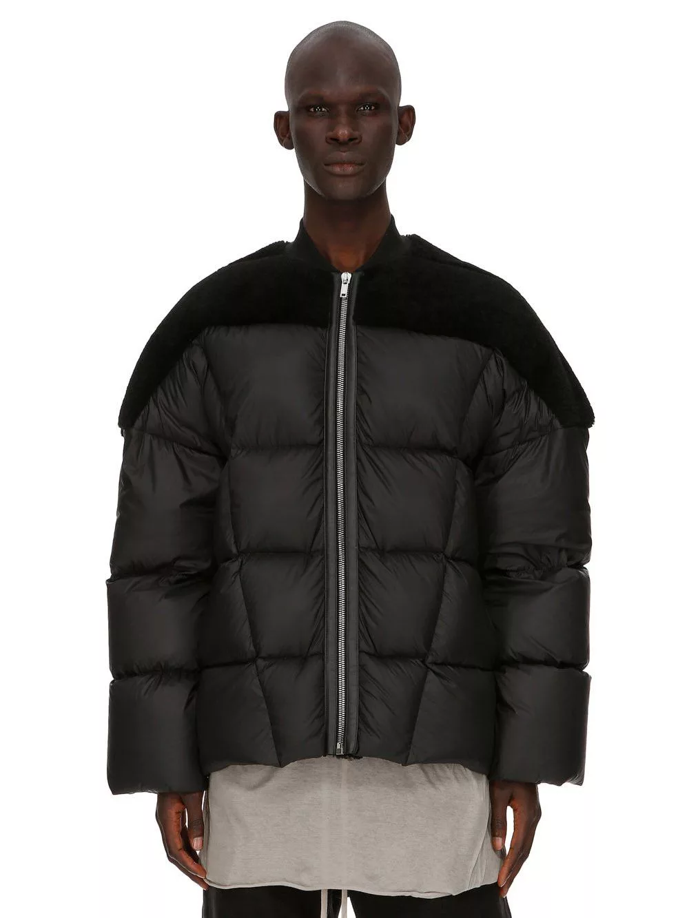 Rick Owens Light Jackets Rick Owens Luxor Flight Padded Down Jacket Black