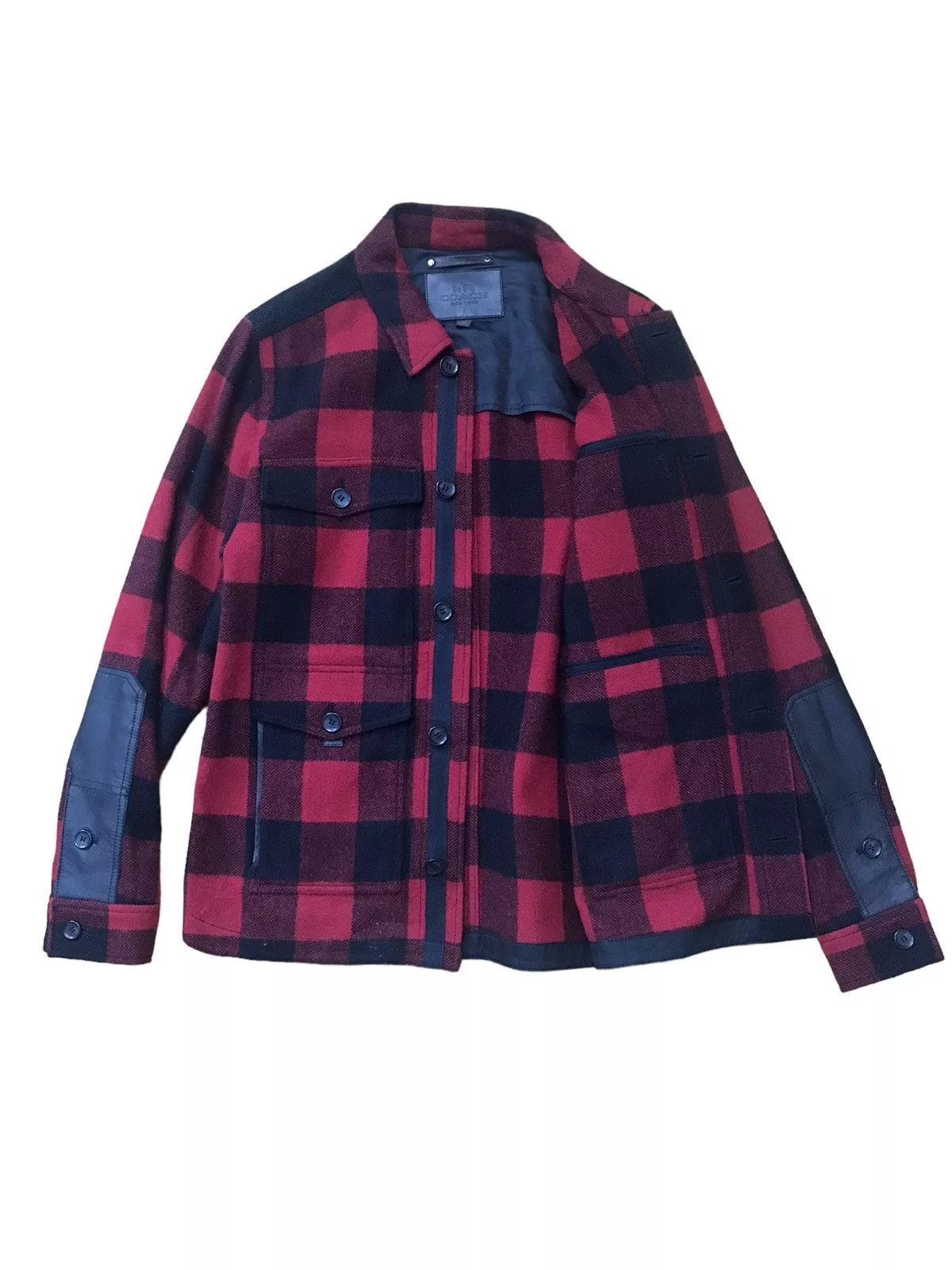 Coach Light Jackets Coach MultiPocket Wool Button Jacket