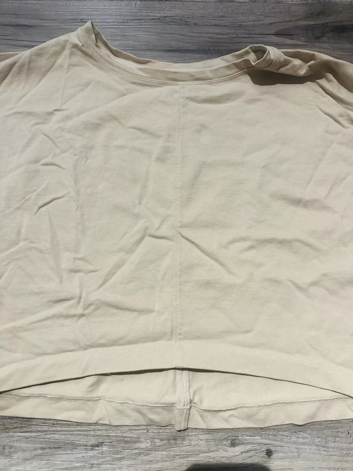 Aritzia Crop Tops Aritzia Babaton Drop Shoulder Crop Top Beige
