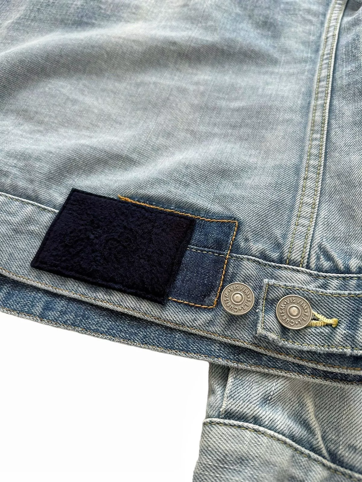 Visvim Denim Jackets Visvim Sz2 19SS 101 Social Sculpture Distressed Denim Jacket Blue